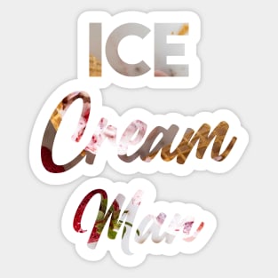 Ice Cream Man Sticker